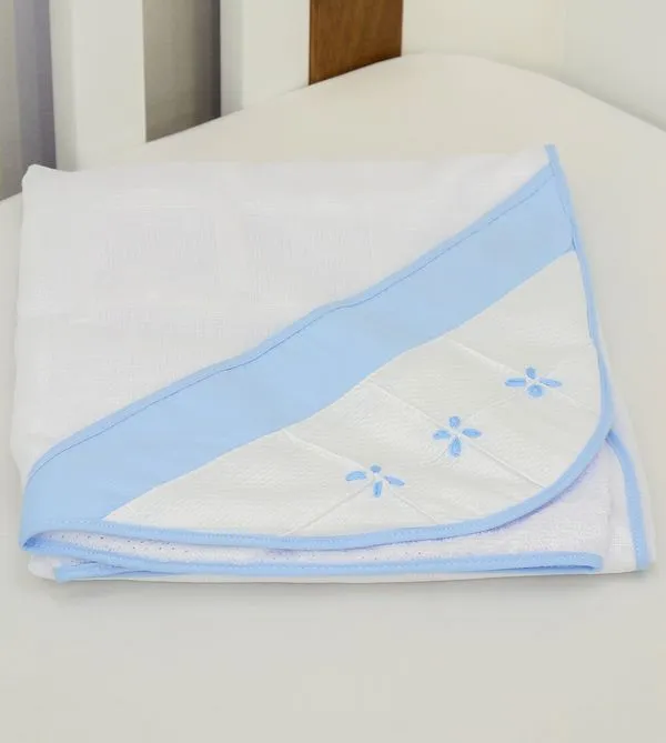 Toalha de Banho com Capuz Origami Azul 90 x 70cm Azul