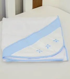 Toalha de Banho com Capuz Origami Azul 90 x 70cm Azul