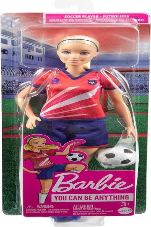 Boneca Barbie Profissões Futebol Uniforme Nº 9 Mattel HCN17