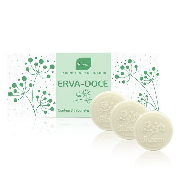 Kit c/2 Sabonete Bloom Estojo Com 3x90g Erva Doce