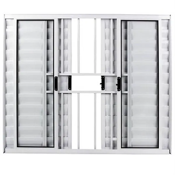 Veneziana de Alumínio Branca 6 Folhas 100x120cm com Grade - FACCE VENEZIANA ALUMINIO 6F 100X120 COM GRADE BRANCO