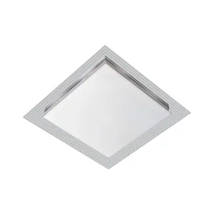 Plafon de sobrepor LED Tualux 33cm bivolt 16W 6500K branca Lisboa