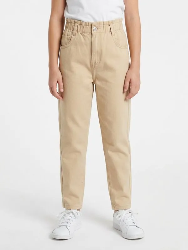 Calça Sarja Juvenil Para Menina - BEGE 12
