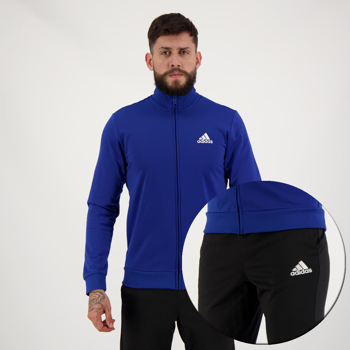 Agasalho Adidas Logo Azul