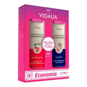 Kit Hidratante Vidalia Hidratação Fashion 200ml + Hidratante Night 200ml