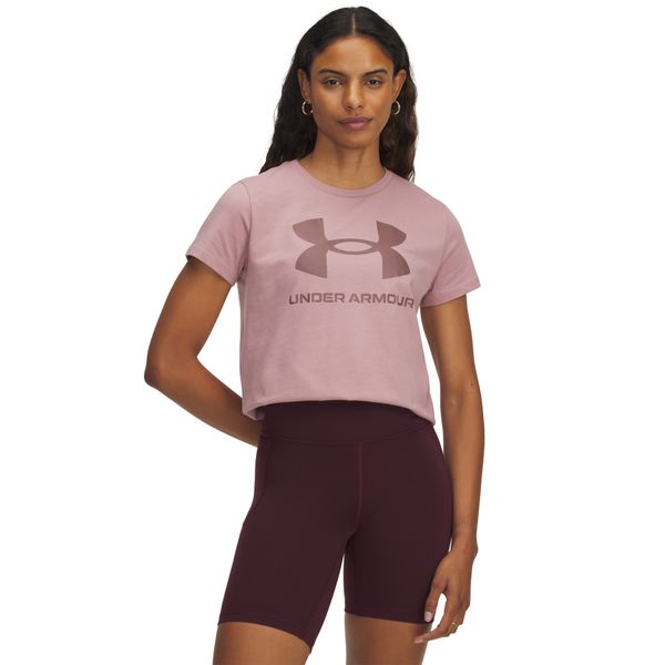 Camiseta de Treino Under Armour Rival Logo Feminina G Rosa