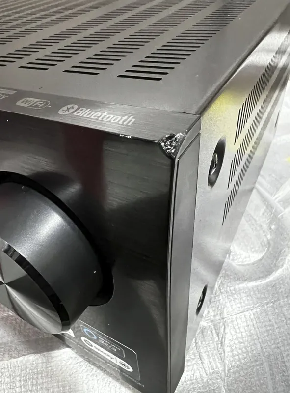 Receiver Denen - AVR-S960H ( Modelo 2020 ) Dolby Atmos 7.2CH 90w 5.1.2 canais DTS: Suporte X Preto-120v ( Frente amassado )