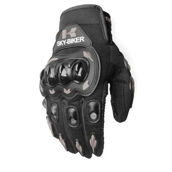 Luva para Motociclista 0535 Proteção Anti Impacto Antiderrapante Respirável Preto OEM Luva para Motociclista 0535 Proteção Anti Impacto Tela Sensível ao Toque Preto OEM