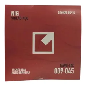 Encordoamento NIG Rouxinol Para Violão Bronze 009-045 (MP)