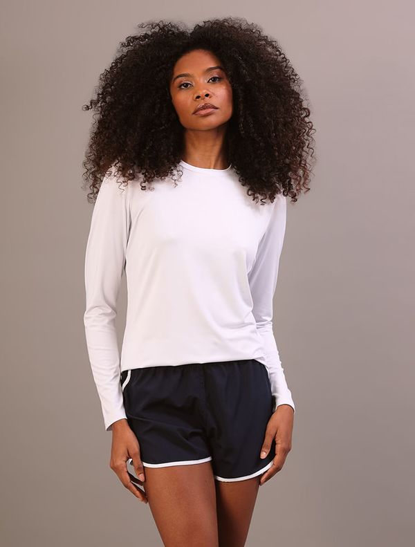 Camiseta Manga Longa Swimwear Feminino Uv - Branco Camiseta Manga Longa Swimwear Feminino Uv Branco g