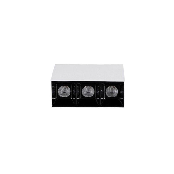 Spot De Sobrepor Astraled Downlight Evon Led 6w Bivolt Branco / Preto - 3000k - Luz Amarela