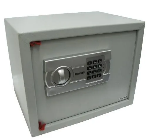 Cofre Eletrônico Em Aço 25x37x29cm 8kg SecurSafe Senha Programada Pelo Usuário