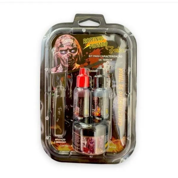 Kit Fake Rostinho Pintado Para Caracterização De Terror 7400 (MP)