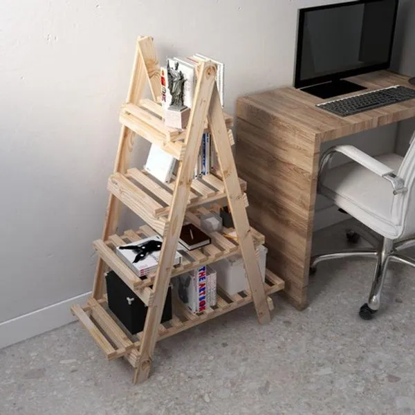 Escada Prateleiras Suporte Multifuncional Studio