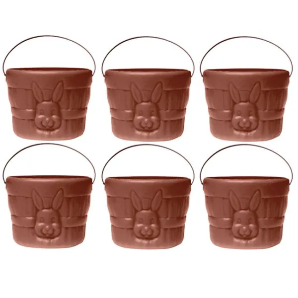 Kit 6 Cestinhas para Chocolates e Doces de Páscoa Grande