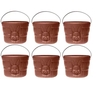 Kit 6 Cestinhas para Chocolates e Doces de Páscoa Grande