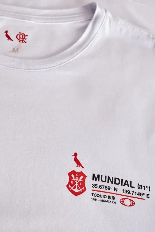 Camiseta Estampada Mundial 81 Fla Branco - P