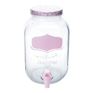 Dispenser para Bebida Simple Glass da Lyor, Vidro, 3,7 Litros - 41659 Dispenser para Bebida Simple Glass da Lyor, Vidro, 3,7 Litros - 41660