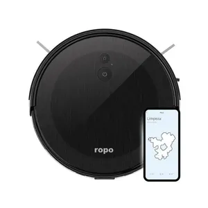 Robô Aspirador Ropo Smart Pet para Pó Seco com Função Automática para Ambientes com Animais Bivolt Robô Aspirador Ropo Smart Pet - Bivolt