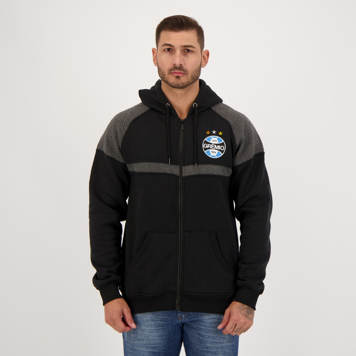 Jaqueta Moletom Grêmio Classic Preta
