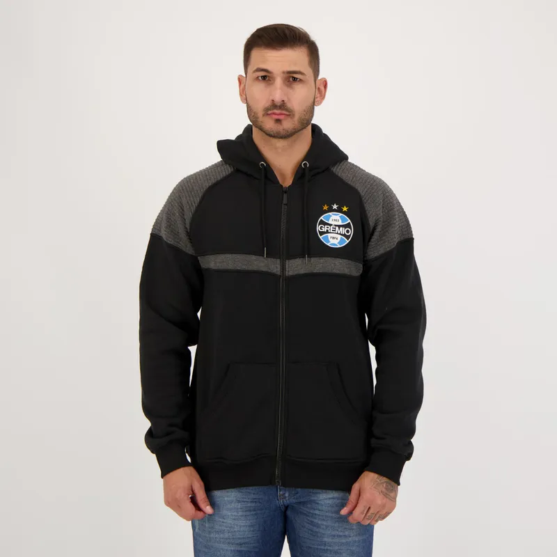 Jaqueta Moletom Grêmio Classic Preta