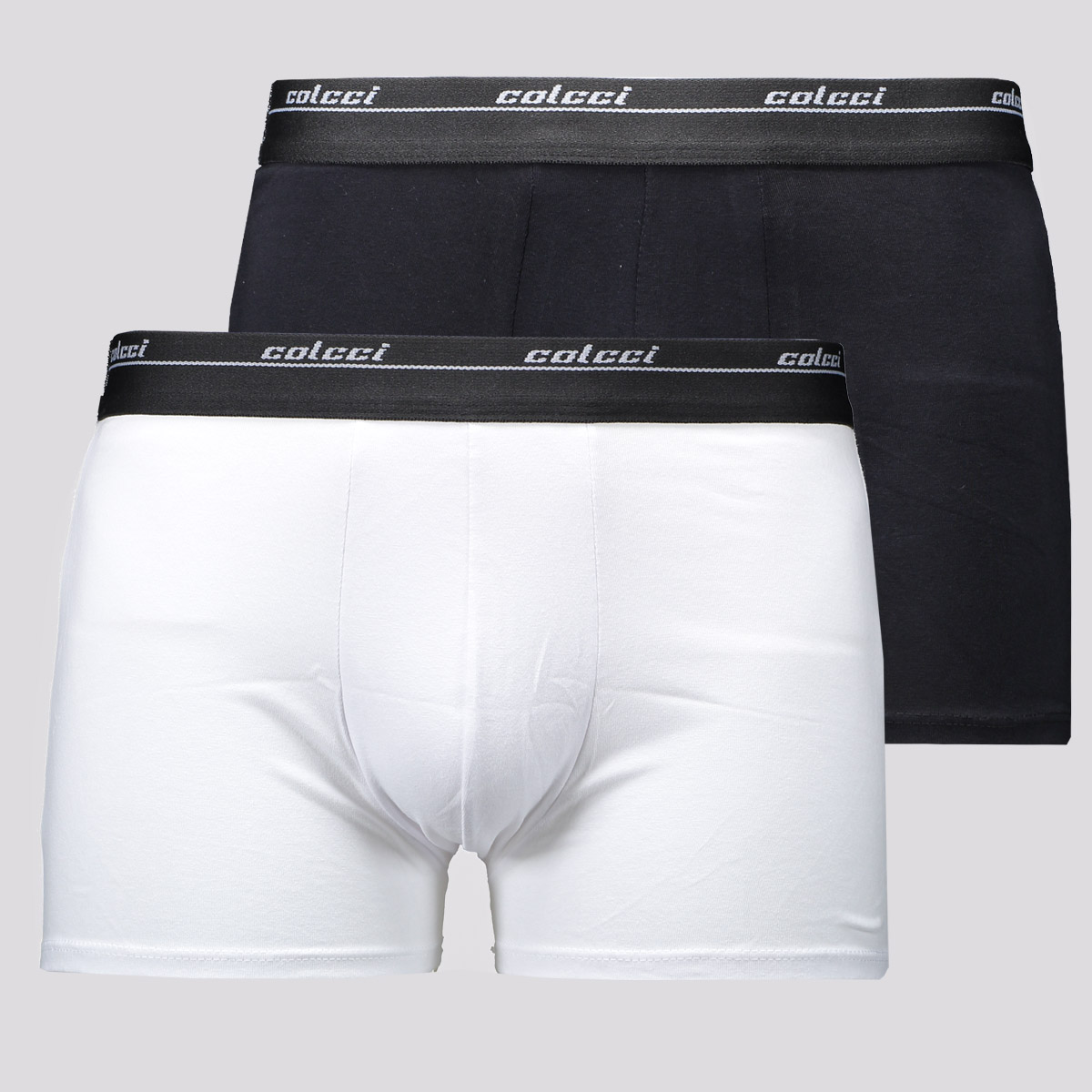 Kit de 2 Cuecas Boxer Colcci Cotton Preta e Branca
