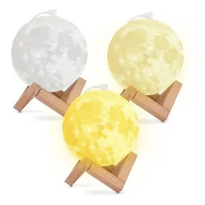 LUMINÁRIA UMIDIFICADOR AROMATIZADOR ABAJUR MESA LED LUA 3D