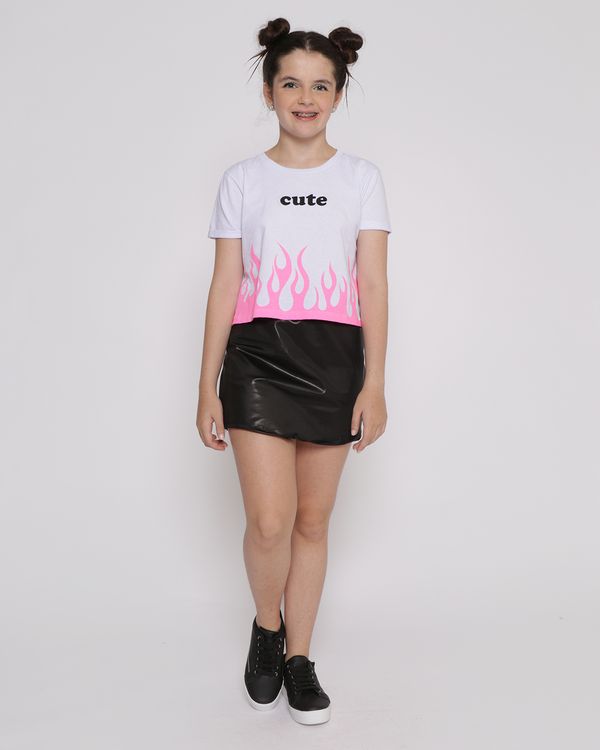 Short Saia Juvenil Cirrê Preto 14