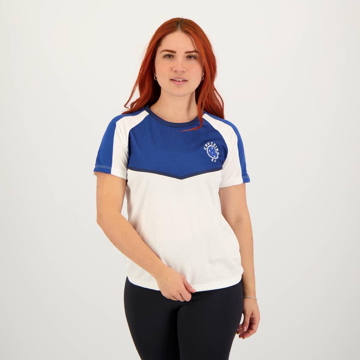 Camisa Cruzeiro Vein Feminina Branca