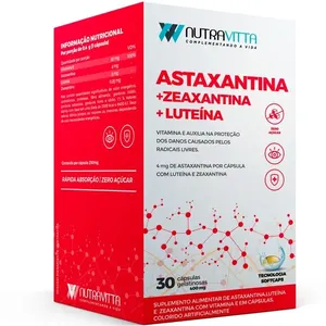 Nutravitta Astaxantina + Luteína + Zeaxantina 30 Cápsulas Sorocaps NUTRA VITTA ASTAXANTINA+LUTEINA+ZEAXANTI
