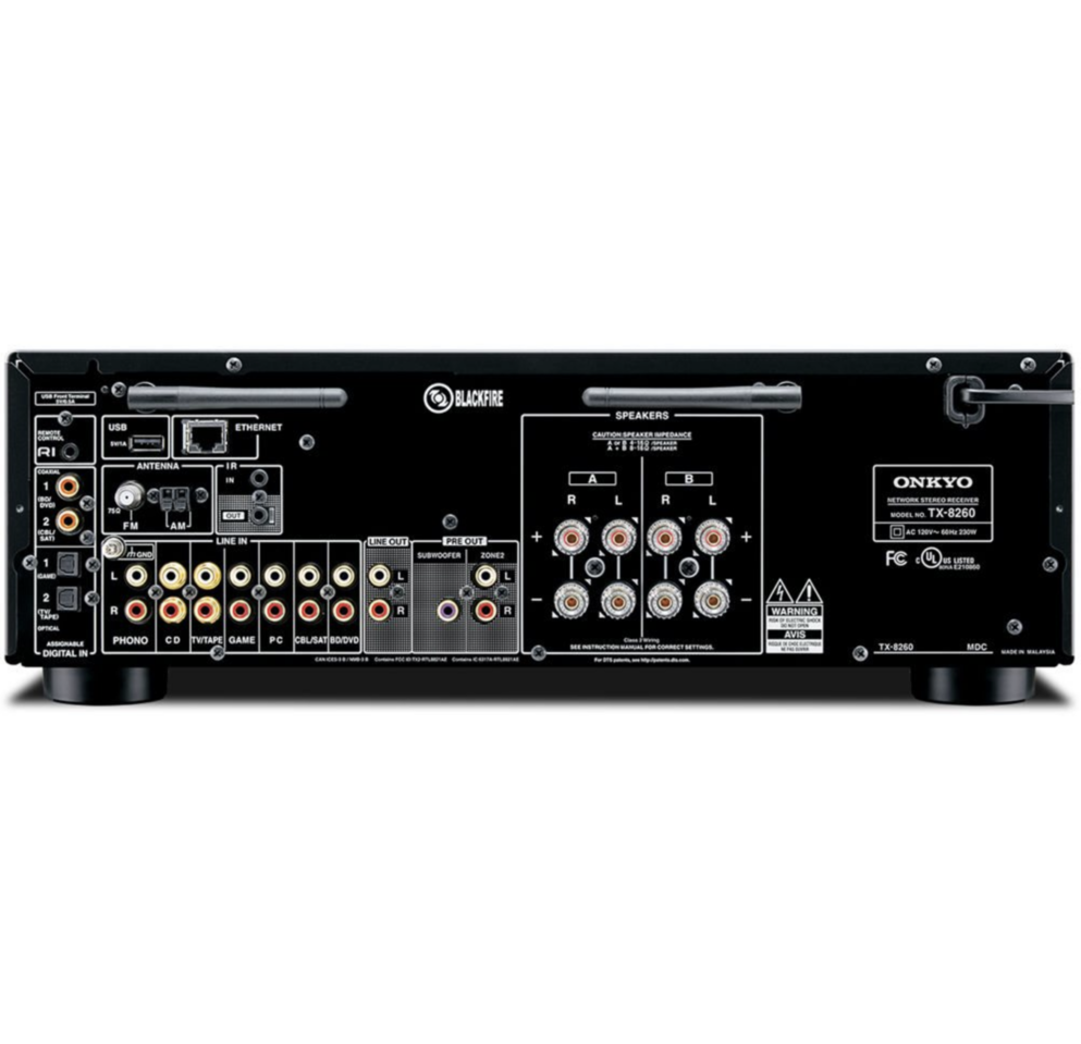Onkyo Tx-8260 Receiver Estéreo Wi-fi, Bluetooth 120v