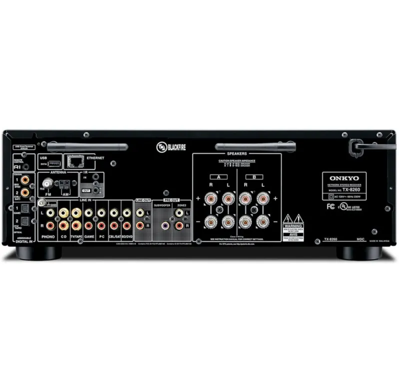 Onkyo Tx-8260 Receiver Estéreo Wi-fi, Bluetooth 120v