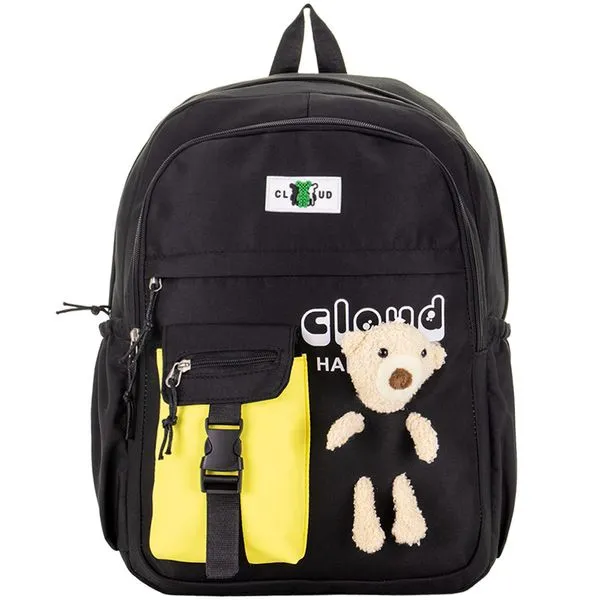 Mochila Feminina Arara Dourada - RY6664 PRETO