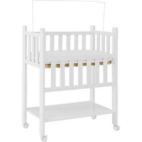 Mini Berço Moisés 100% MDF com Rodízios - Móveis Canaã 10140 Branco