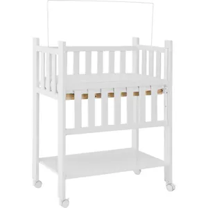 Mini Berço Moisés 100% MDF com Rodízios - Móveis Canaã 10140 Branco
