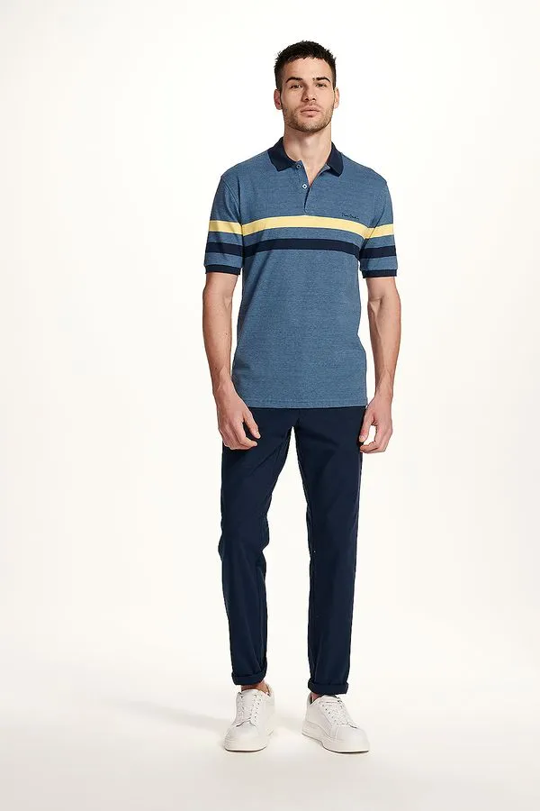 Calça Casual Chino Casual Maquineta - Marinho - 54