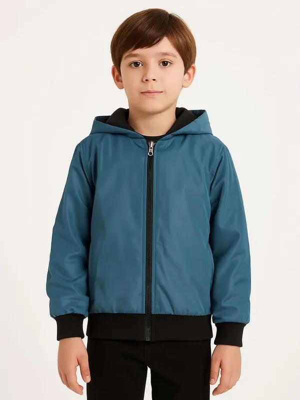 Jaqueta Dupla Face Infantil Para Menino - AZUL 6