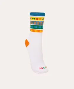 meia infantil cano alto mundo mooui branco 19-21