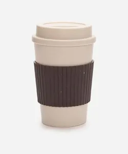 copo de viagem 450ml bege UNICO