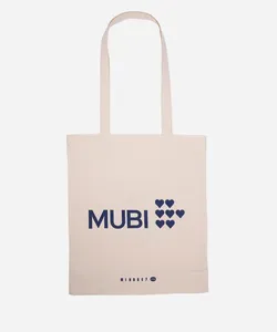 ecobag de algodão estampada mubi mindset bege UNICO