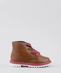 Bota Infantil Molekinha Tratorada Marrom 23