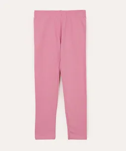 calça legging infantil básica rosa 12