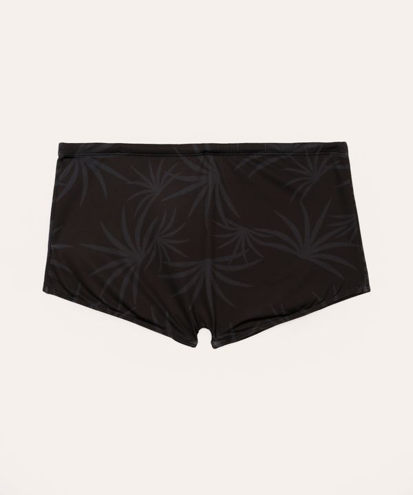 sunga boxer folhagem proteção uv preta M