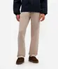 calça masculina de alfaiataria cós elástico bege 42