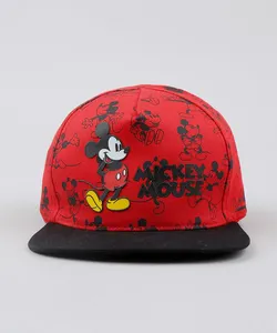 Boné Infantil Aba Reta Mickey Vermelho M