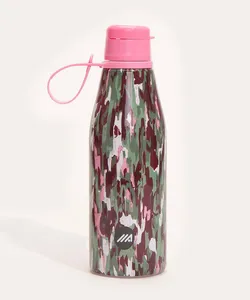 garrafa plástica estampada 530ml rosa Único