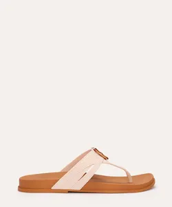 rasteirinha com fivela abraçar grendha off white 38