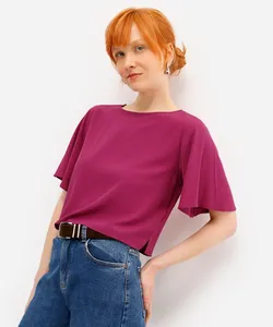 blusa feminina de viscose rosa M