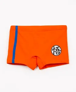 sunga boxer infantil dragon ball com proteção uv50 laranja 4