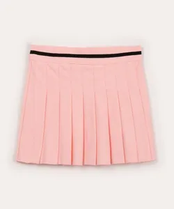 saia infantil com pregas rosa claro 4